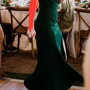 Jenny Yoo Forest Green Maxi Dress